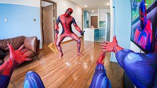 SPIDER-MAN ESCAPING CRAZY DEADPOOL (Funny ParkourPOV Comedy in VIETNAM)