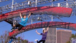 Olivia Lopez vs Charlie Ball at the American Ninja Warrior Junior 3 Quarterfinals