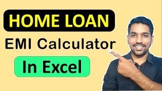 Home Loan EMI Calculator in Excel | Home Loan Calculation Method (Hindi)