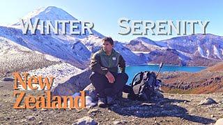 "30 Minutes of Winter Hiking: Calming Silent Hike to Tama Lakes New Zealand"