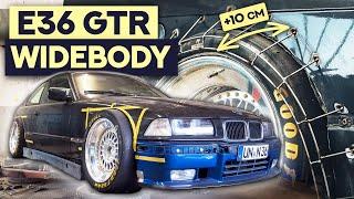 Building a modern BMW E36 GTR - Custom Metal Wide-Body