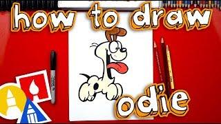 How To Draw Odie From Garfield