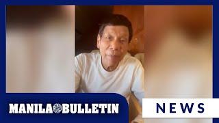 Duterte shares video message before landing in the Netherlands