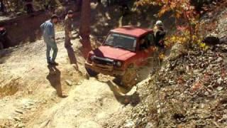 1988 Dodge Raider going up The Ledge on Daniel during Hallowharrie 08 (Uwharrie National Forest)