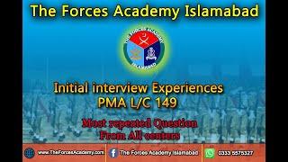 Initial interview Experiences || PMA L/C 149|| Most repeated questions