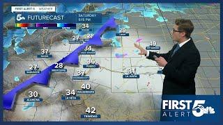 Dense fog will be followed by snow in southern Colorado Saturday