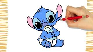 How to Draw BABY STITCH I Easy