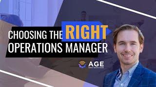 Shane Simmons | How Do You Choose the Right Operations Manager?