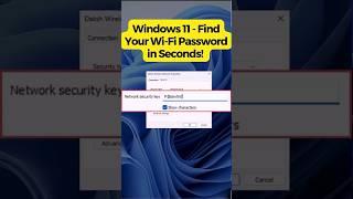 Windows 11 - Find Your Wi-Fi Password in seconds!