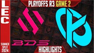 BDS vs KC Highlights Game 2 | LEC Playoffs Lower Round 3 Summer 2024 | Team BDS vs Karmine Corp G2