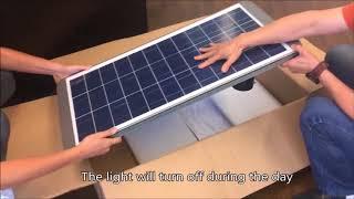 Earthtech Products Ultra High Powered LED Solar Streetlight - Unboxing