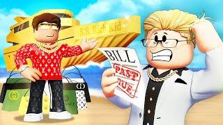 He SPENT All His BILLIONAIRE FAMILY's MONEY... (Roblox Movie)