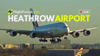 Heathrow Airport Live - Monday 6th January 2025 STRONG WINDS