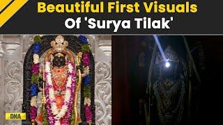 Lord Ram Surya Tilak: Watch! First Visuals Of Ram Lalla's 'Surya Tilak' From Ayodhya | Ram Navami