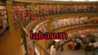 What does labarum mean?