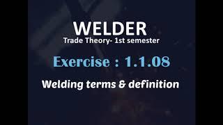 Welding term and definition