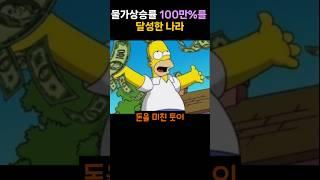물가상승률 100만%를 달성한 나라