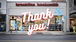 A Holiday "Thank You" from Brookline Booksmith