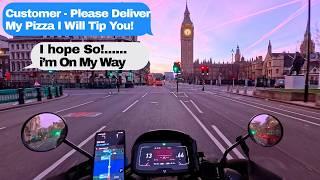 I Got Tip Baited For The First Time Delivering A Pizza At 6AM - Sunday Morning Deliveries In London!
