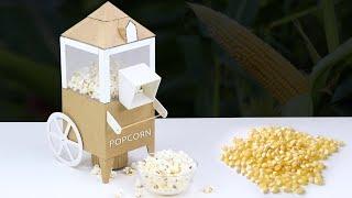 DIY Mini Popcorn Machine from Cardboard & PVC board