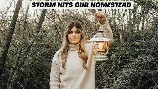 The reality of life off grid. Surviving our first major storm