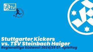 7. Spieltag Regionalliga Südwest 2024/25 Spielbericht Stuttgarter Kickers - TSV Steinbach Haiger.