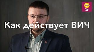 Как действует ВИЧ - Данила Коннов // стадия острой ВИЧ инфекции, вторичные заболевания, СПИД