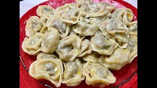 Homemade Traditional Russian Dumplings - "Pelmeni". So delicious!