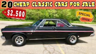 20 BEST CHEAP CLASSIC CAR FINDS Cheap Classic Cars For Sale