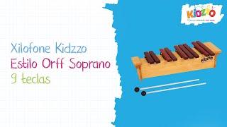 Xilofone Kidzzo Estilo Orff Soprano com 9 teclas