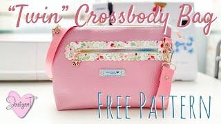 FREE Pattern | Twin Crossbody Bag | Sewing Tutorial #sewing #freepattern #crossbodybag #bagmaking