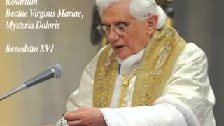 Rosario in Latino, di Benedetto XVI - Misteri Dolorosi
