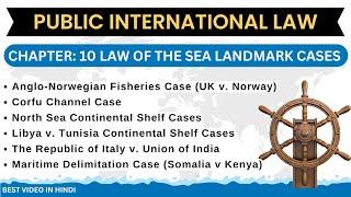 Law Of the Sea Landmark Cases Anglo-Norwegian Fisheries Case | Corfu Channel Case | North Sea Shelf.