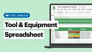 Creating a Tool & Equipment Inventory Spreadsheet (w/ Free Template) | Fleet Management Tools