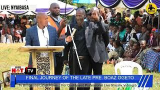 So sad as Boaz Ogeto's father breaks down as he mourns the funeral of son