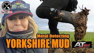 Metal detecting in Yorkshire Mud | Garrett AT Max