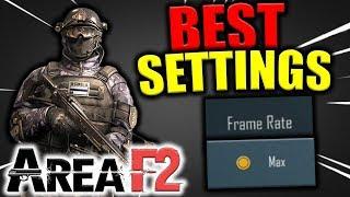 AREA F2 BEST Settings For NO LAG And Better Aim!!! | Area F2 Tips & Tricks