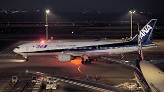 BOEING 767, 777 Tokyo Take Offs - ANA, JAPAN AIRLINES Night Departures at Tokyo Haneda Airport