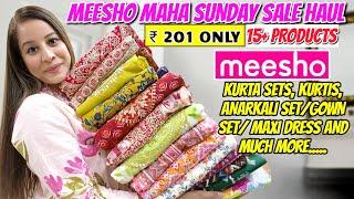 *Huge* Meesho Kurti/Kurta Set Haul Starting 201Sequence & Embroidery Special kurta Set Haul #meesho