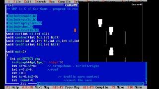My Car Game Project in C & C++ || Developed by Prashant Goel