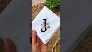 Name embroidery  #shortvideo #handkerchief #youtubeshorts