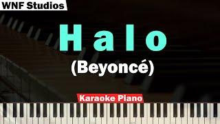Beyoncé - Halo Karaoke Piano SLOWER VERSION