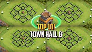 TOP 10! Town Hall 8 (TH8) Hybrid/Farming Base Layout + Copy Link 2024 | Clash of Clans