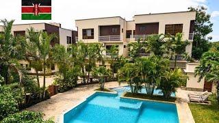 The affluent neighborhood of Nyali where the wealthy live in Mombasa City Kenya 