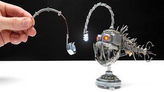 PERFECT ANGLER FISH NIGHT LAMP FROM METAL || Steampunk Style Craft