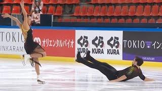 Figure Skating Hard Falls & Failed Jumps ️ | 2021 Internationaux de France