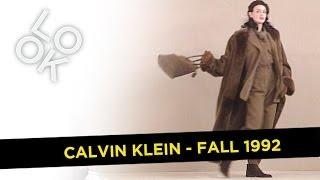 Calvin Klein Fall 1992: Fashion Flashback