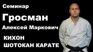 Seminar 40: Aleksey Grosman karate shotokan 6 dan kihon