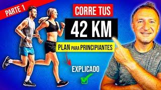 𝗚𝗥𝗔𝗧𝗜𝗦: Plan de ENTRENAMIENTO para MARATÓN (42K) / 16 SEMANAS - parte 1