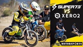 SUPER73 K1D VS XERO2 FLEA Battle of the Kids Electric Bike! Bonus Adult Race!